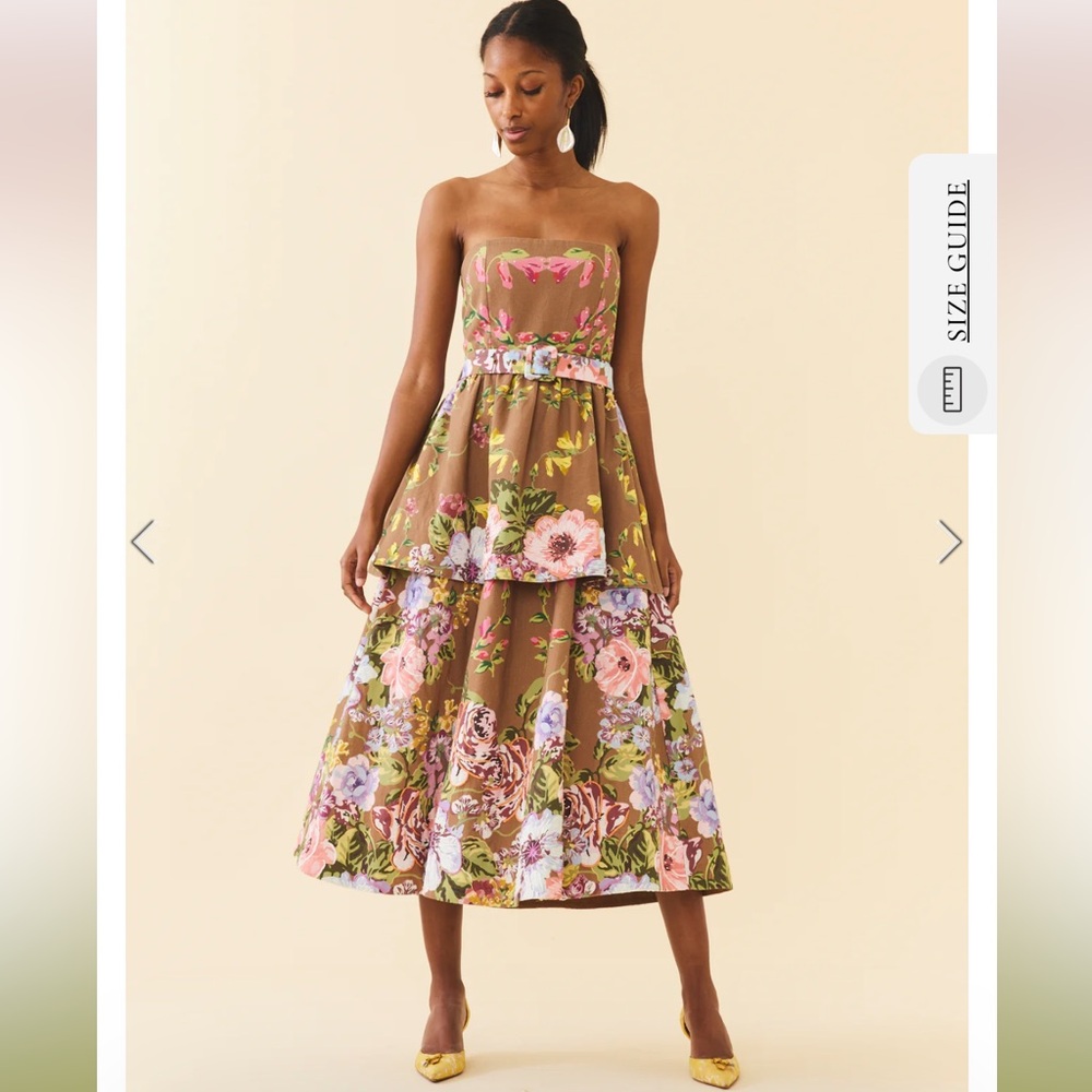 EDDY Daisy Dress- Carmel Victorian Floral